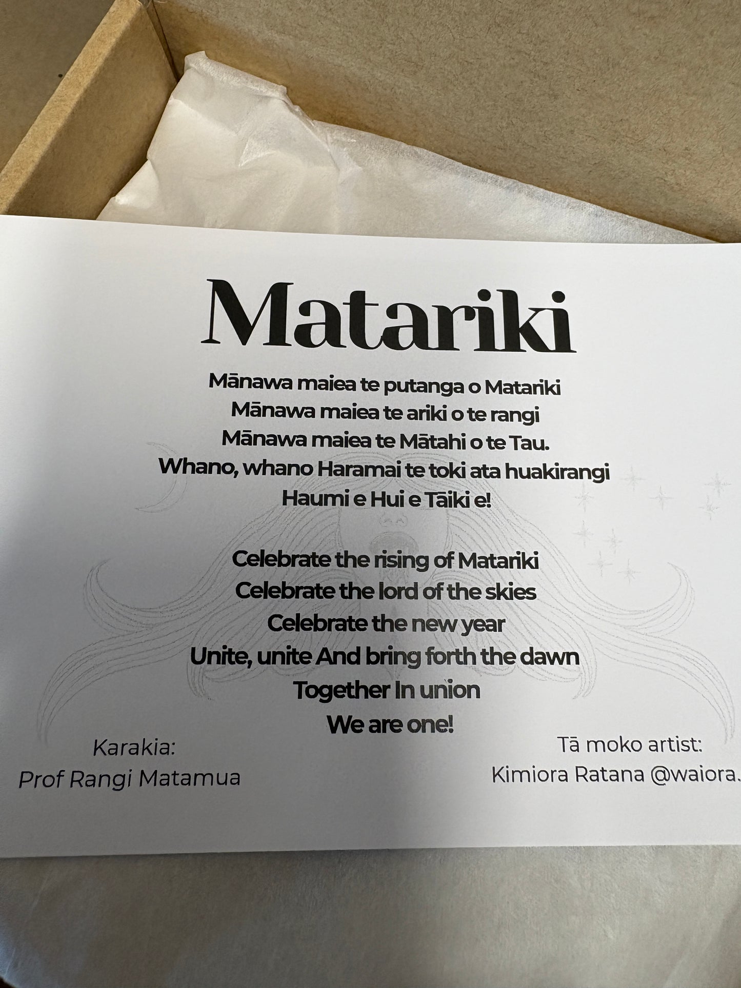 Mānawatia a Matariki