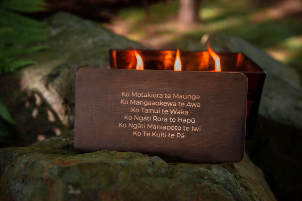 Mōmotu ahi - Firebrand - Personalised Candle